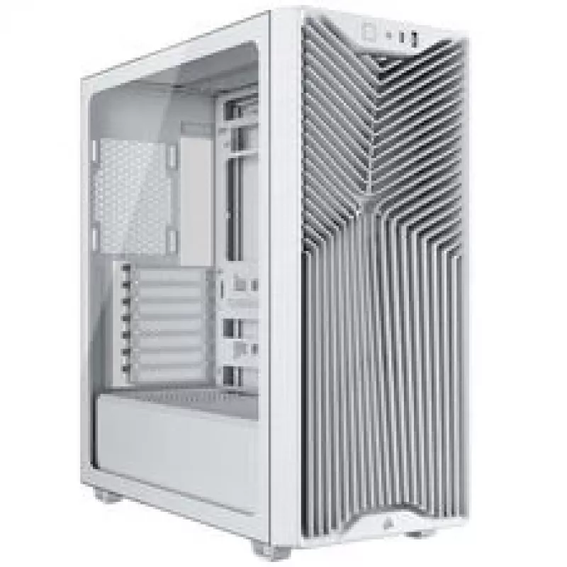 Corsair 3200D RS PC korpusas, Midi-Tower, ATX, Grūdintas stiklas - Balta