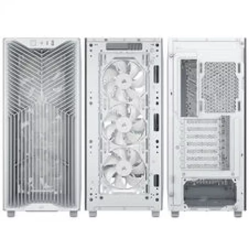 Corsair 3200D RS PC korpusas, Midi-Tower, ATX, Grūdintas stiklas - Balta