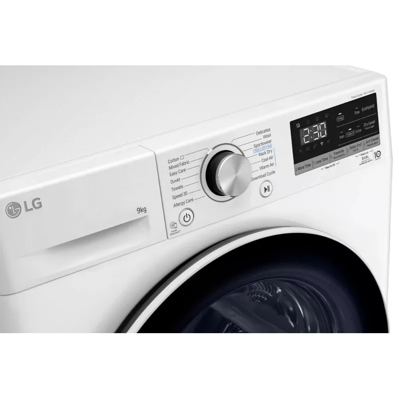LG RH90V9AV4N, Šilumos siurblys, 9 kg, gylis 66 cm - Skalbinių džiovyklė