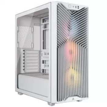 Corsair 3200D RS ARGB PC korpusas, Midi Tower, ATX, grūdintas stiklas - baltas
