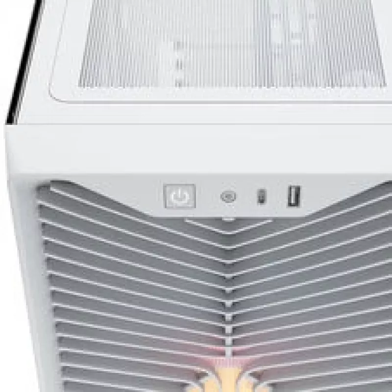 Corsair 3200D RS ARGB PC korpusas, Midi Tower, ATX, grūdintas stiklas - baltas