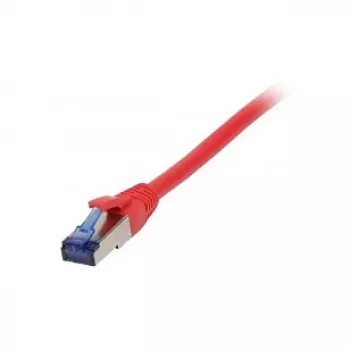 Synergy21 komutacinis kabelis RJ45, CAT6A 500Mhz, 1,0m, raudonas, S-STP(S/FTP), TPE/LSZH(Superflex), AWG26,