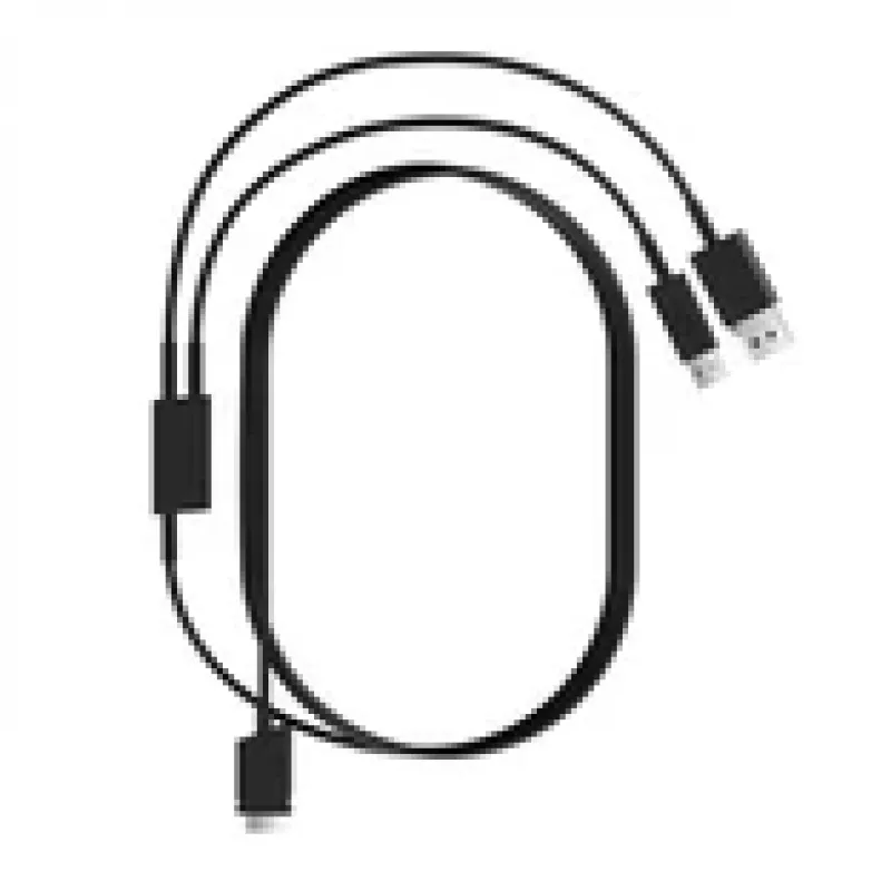 Kabelis Pimax Crystal Light/Super 2-in-1 DisplayPort ir USB kabelis, juodas, 5 m
