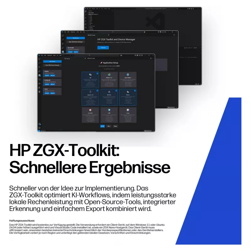HP ZGX NANO G1n AI Mini GB10 su Nvidia Juodawell, 128 GB RAM, 2 TB SSD, DGX WLAN