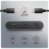 Išorinė dėžutė AXAGON EEM2-20GD USB-C 20 Gbps dviem M.2 NVMe SSD diskams su aparatine kopijavimo funkcija