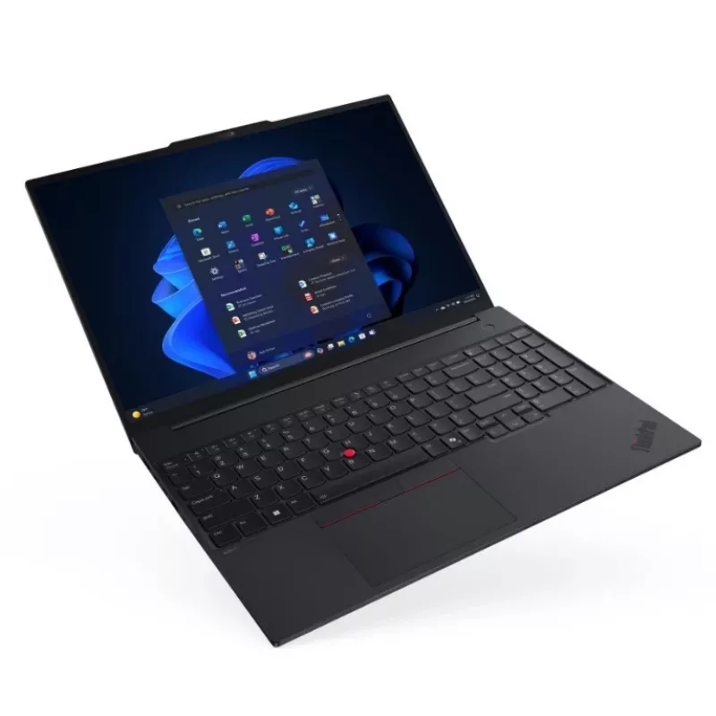 Lenovo ThinkPad E16 Gen 3 nešiojamasis kompiuteris, Intel Core Ultra 7 256V, 16 GB RAM, 512 GB SSD, 16 colių WUXGA, Windows 11 Pro, juoda