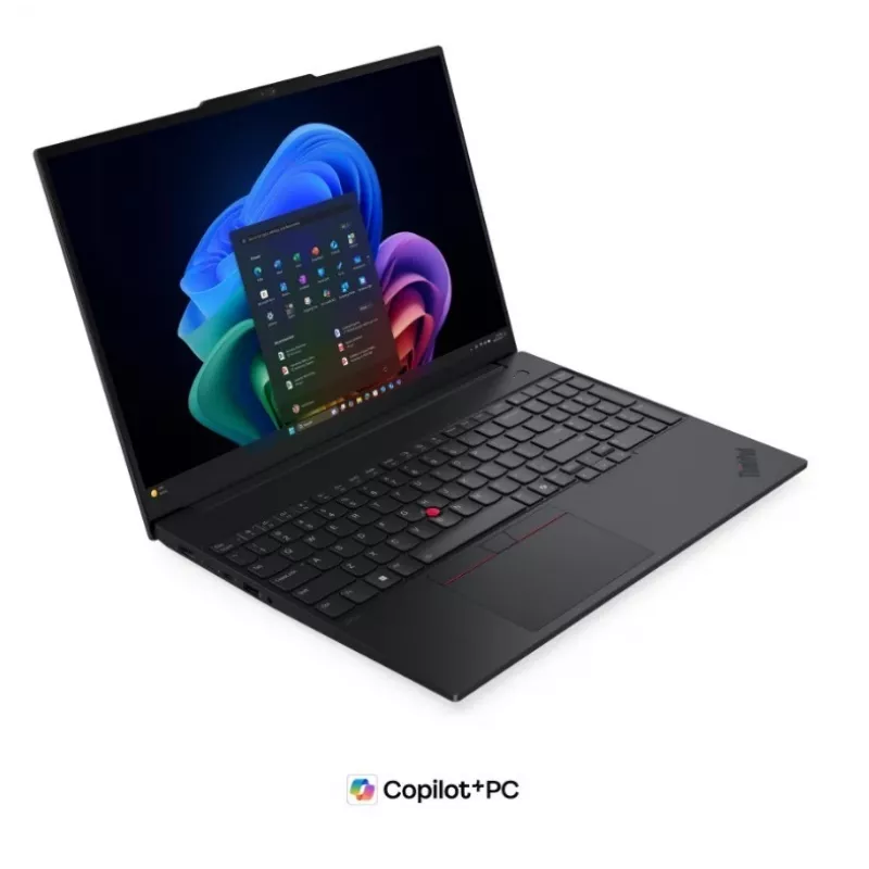 Lenovo ThinkPad E16 Gen 3 nešiojamasis kompiuteris, Intel Core Ultra 7 256V, 16 GB RAM, 512 GB SSD, 16 colių WUXGA, Windows 11 Pro, juoda