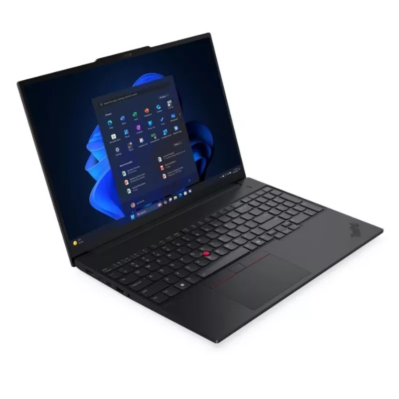 Lenovo ThinkPad E16 Gen 3 nešiojamasis kompiuteris, Intel Core Ultra 7 256V, 16 GB RAM, 512 GB SSD, 16 colių WUXGA, Windows 11 Pro, juoda