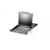 ATEN 8 prievadų 17 colių LCD KVM jungiklis (USB – PS/2 VGA) su USB periferiniu prievadu