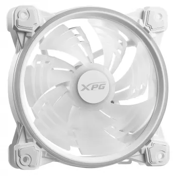 XPG HURRICANE 120 ARGB PWM White, ventiliatorius, 12 cm, 600 aps./min., 2000 aps./min., balta