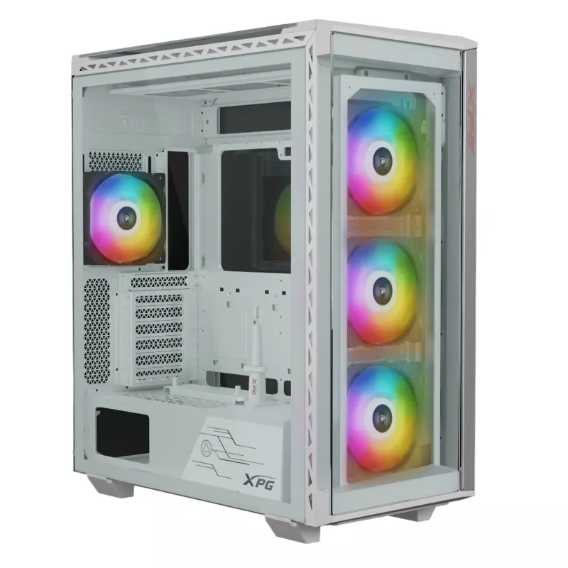 XPG BATTLECRUISER II ST Mid-Tower White, Midi Tower, PC, White, ATX, EATX, micro ATX, Mini-ITX, nerūdijantis plienas, Žaidimams