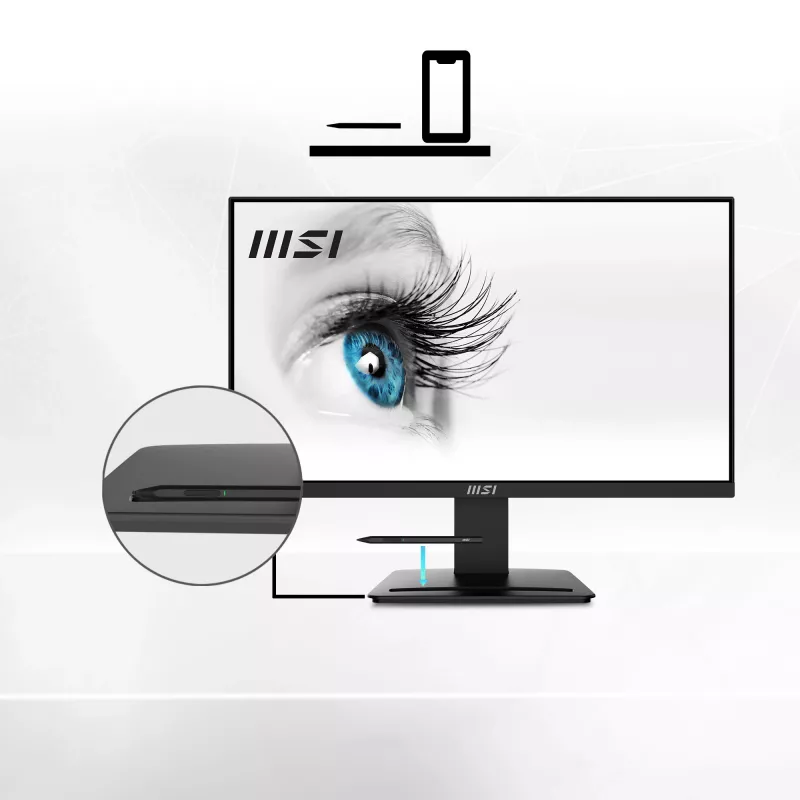 MSI Pro MP2412 kompiuterio monitorius 60,5 cm (23,8 col.) 1920 x 1080 pikselių Full HD LCD juodas