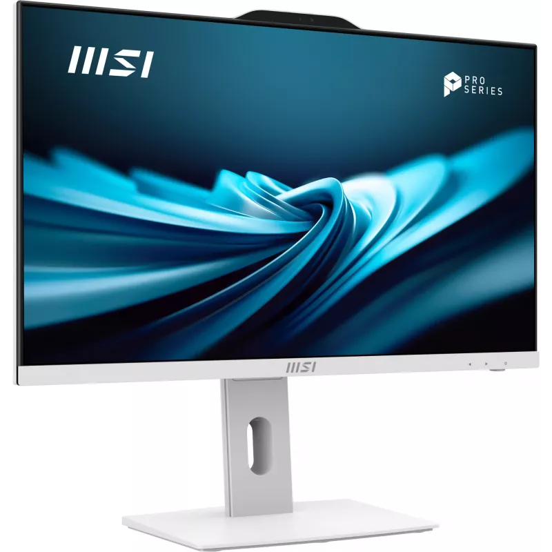 All-in-One PC MSI Pro AP242P 14M-691EU — 23,8 col. FHD IPS, Intel Core i5-14400, 16 GB DDR5, 512 GB SSD, Windows 11 Pro, Wi‑Fi 6E, balta
