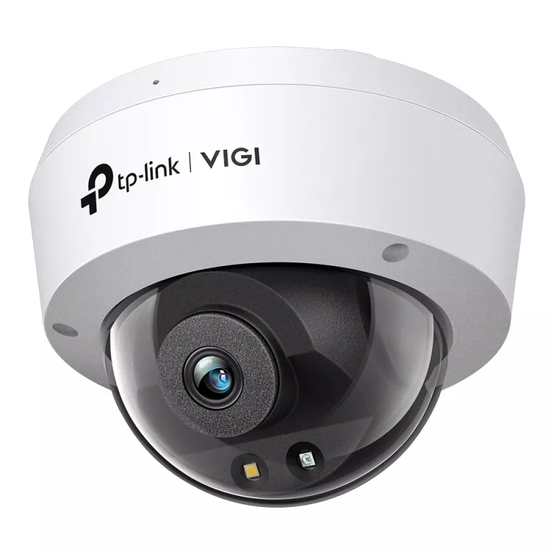 TP-Link VIGI 5MP pilnos spalvos kupolinė tinklo kamera, IP apsaugos kamera, vidaus ir lauko, laidinė, 120 dB, CE, NTRA, VCCI, KC, BSMI, FCC, IC, lubinė