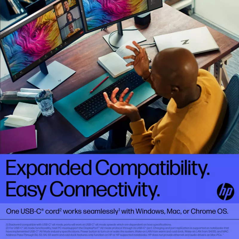 HP Thunderbolt Dock 120W G4, Kensington, Kinija, Tailandas, Taivanas, Verslo, Windows 10, Windows 11, MacOS, 98 mm