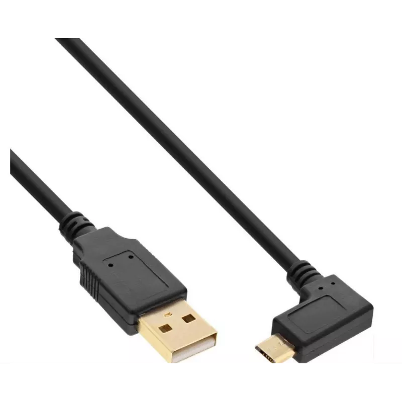 Microconnect USBABMICRO0,5A USB laidas USB 2.0 0,5 m USB A Micro-USB B Juoda