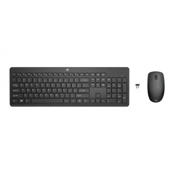 HP 230 belaidis pelės ir klaviatūros rinkinys, juodas, pelė įtraukta