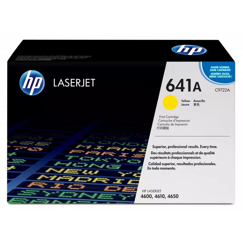 HP 641A Geltona Originali LaserJet tonerio kasetė, 8000 puslapių, Geltona, 1 vnt.