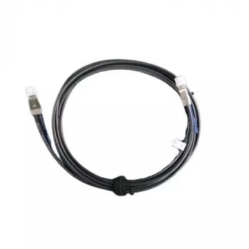 DELL 470-ABDR Serial Attached SCSI (SAS) kabelis 2 m 12 Gbit/s Juoda, Metalinė