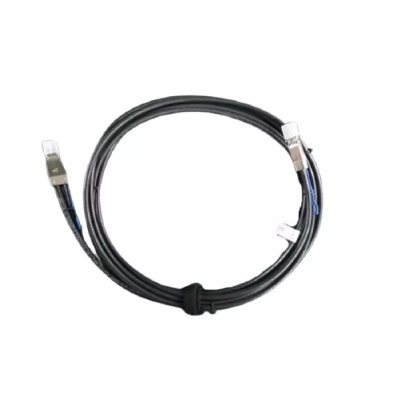 DELL 470-ABDR Serial Attached SCSI (SAS) kabelis 2 m 12 Gbit/s Juoda, Metalinė
