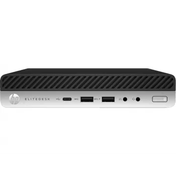 T1A HP EliteDesk 800 G5 Atnaujintas Intel® Core™ i5 i5-9500 8 GB DDR4-SDRAM 256 GB SSD Windows 11 Pro Mini PC Juoda, Sidabrinė