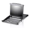 ATEN CL5708N stovo konsolė 48,3 cm (19 coliai) Juoda 1U