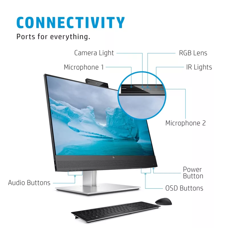Monitorius HP E24mv G4 23.8 col. Full HD 1920x1080