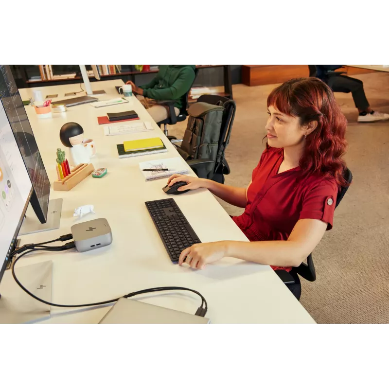 Laidinė HP Business plonas v2 Smartcard klaviatūra — Viso dydžio 100 %, USB, 1,8 m laidas, juoda