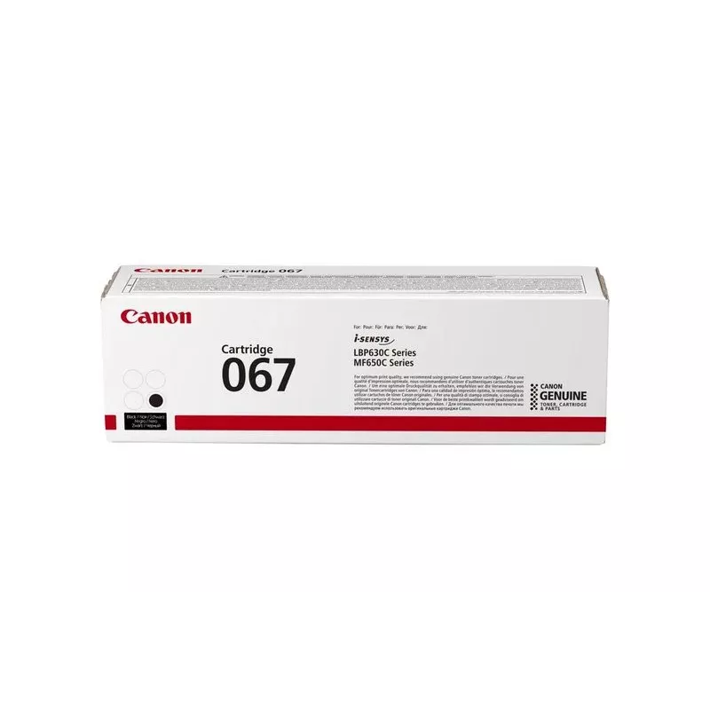 Tonerio kasetė Canon 067 Originali Juoda — išeiga 1350 puslapių, 1 vnt.