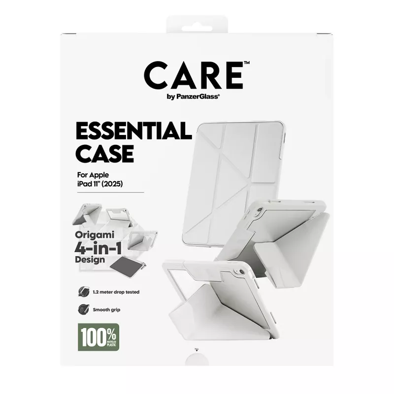 Apsauginis dėklas PanzerGlass CARE Essential, skirtas iPad 11 col. (2025–2026), šviesiai pilkas, modelis CR43626