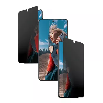 PanzerGlass ® 2 krypčių privatumo ekrano apsauga Samsung Galaxy S26+ | Itin platus pritaikymas su EasyAligner