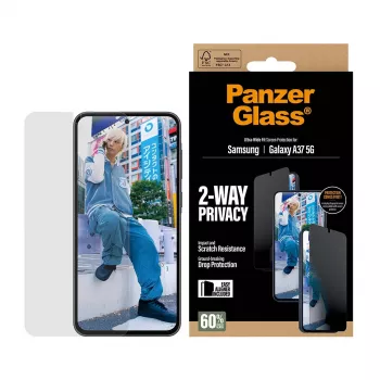 Ekrano apsauga PanzerGlass Privacy Samsung Galaxy A37 Ultra-WideFit PG90806, privatumo filtras
