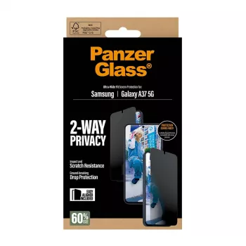 Ekrano apsauga PanzerGlass Privacy Samsung Galaxy A37 Ultra-WideFit PG90806, privatumo filtras