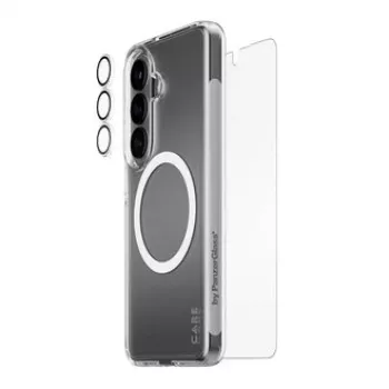 Ekrano apsauga PanzerGlass CARE 3-in-1, skirta Samsung Galaxy S (2026) – PanzerGlass