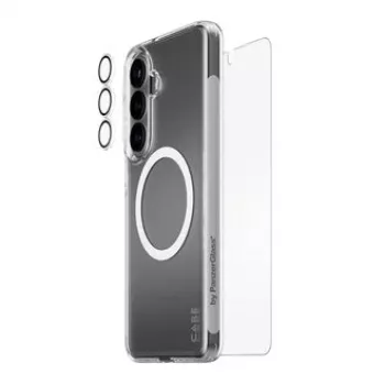 Ekrano apsauga PanzerGlass CARE 3-in-1, skirta Samsung Galaxy S Plus 2026 — PanzerGlass CARE rinkinys