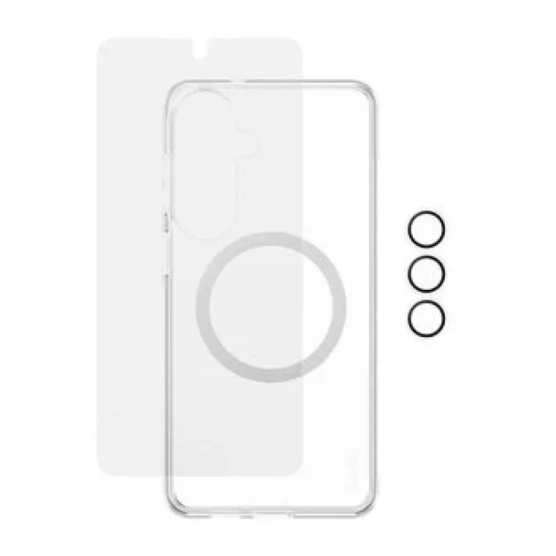 Ekrano apsauga PanzerGlass CARE 3-in-1, skirta Samsung Galaxy S Plus 2026 — PanzerGlass CARE rinkinys