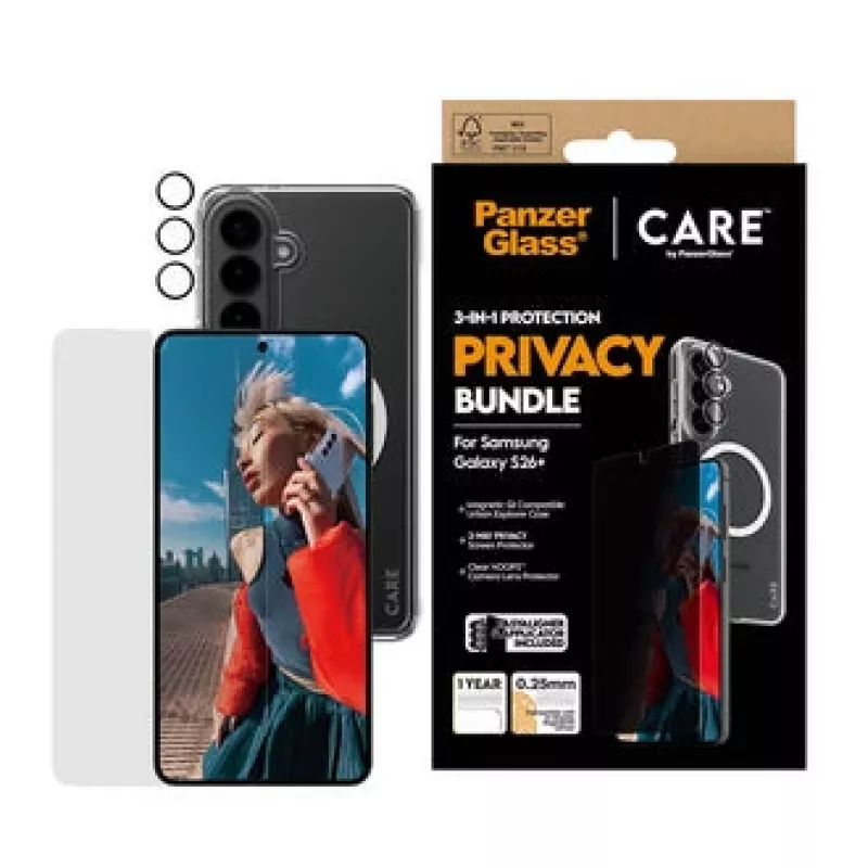 PanzerGlass CR94821 mobiliojo telefono dėklas 17 cm (6,7 col.) Užvalkalas Juoda, Skaidri
