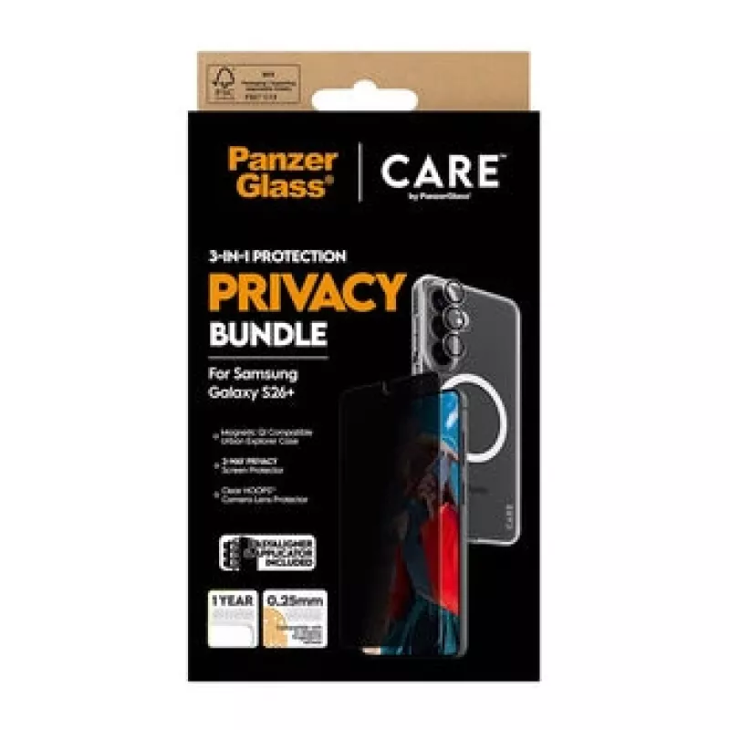 PanzerGlass CR94821 mobiliojo telefono dėklas 17 cm (6,7 col.) Užvalkalas Juoda, Skaidri