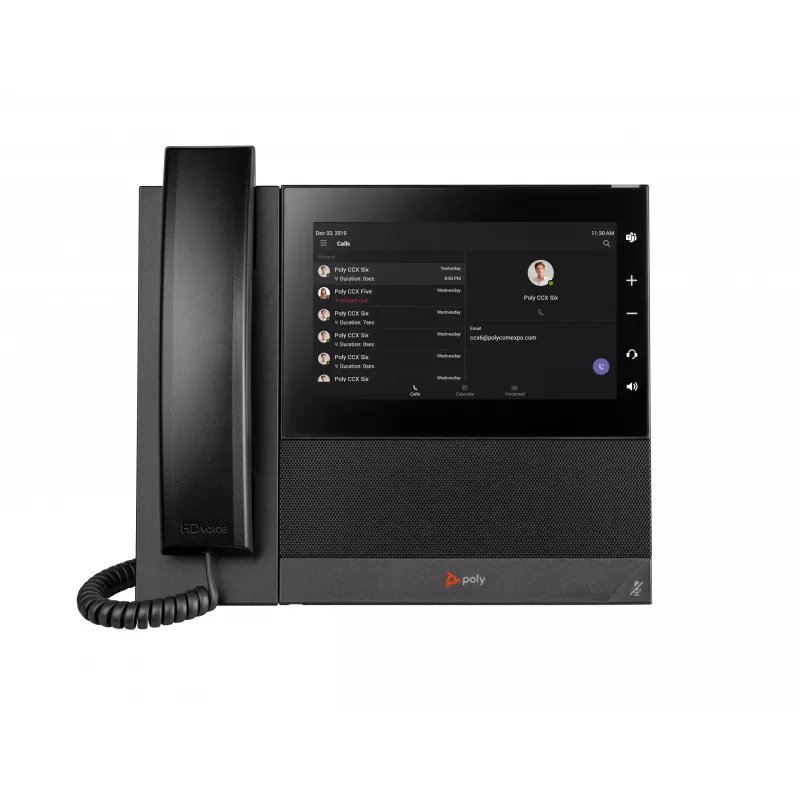 HP Poly CCX 600 Business Media Phone, skirtas Microsoft Teams ir maitinamas per PoE