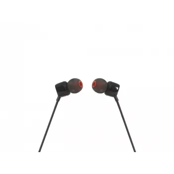 JBL Tune 110 Juoda, laidinis, 20 - 20000 Hz, muzikai, ausinės, juodos