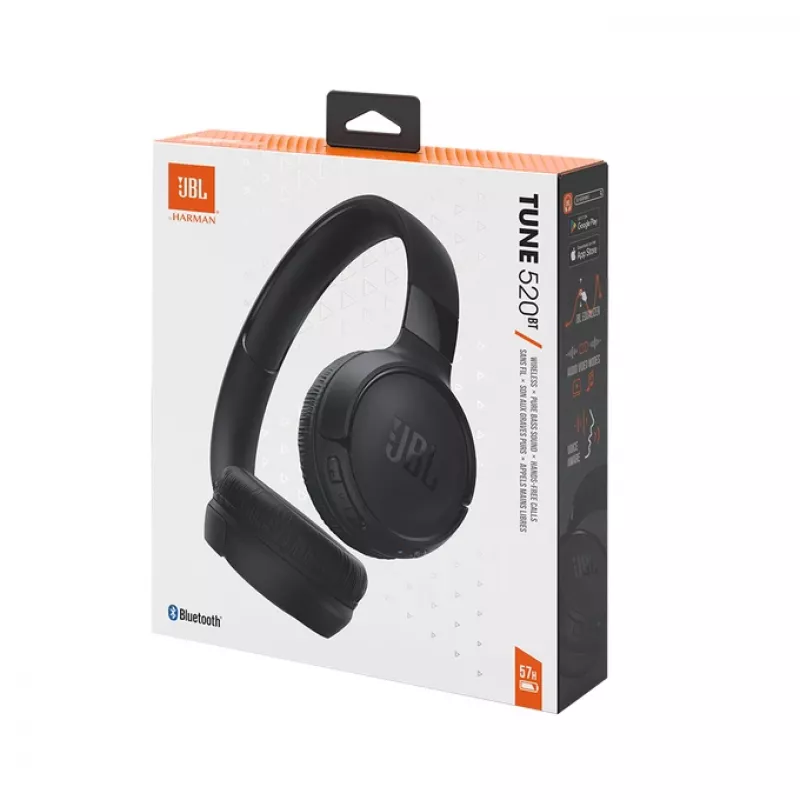 JBL Tune 520 BT ausinės belaidės ant galvos Skambučiai/Muzika USB Type-C Bluetooth juodos