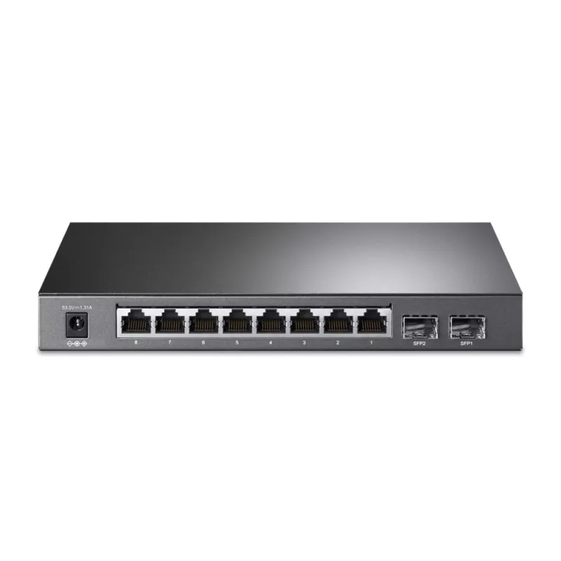 TP-Link JetStream 8 prievadų gigabitinis išmanusis PoE+ komutatorius su 2 SFP lizdais