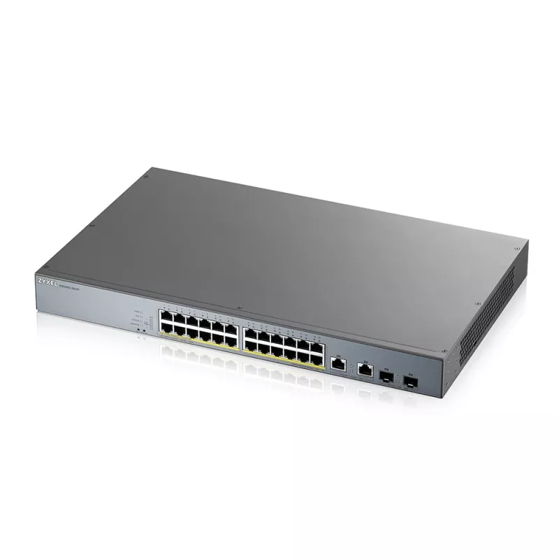 Zyxel GS1350-26HP-EU0101F tinklo komutatorius valdomas L2 Gigabit Ethernet (10/100/1000) Maitinimas per Ethernet (PoE) Pilka