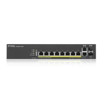 Zyxel GS2220-10HP-EU0101F tinklo komutatorius Valdomas L2 Gigabit Ethernet (10/100/1000) Power over Ethernet (PoE) Juoda