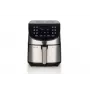 Ariete 4628 Airy Fryer Metal 7L, gruzdintuvė karšto oro, 1800 W, 7L talpa, 2,8 kg kepimo talpa, 12 išankstinių programų, Max Crisp funkcija, temperatūra iki 200°, nelimpanti krepšelė su grotelėmis, metalinis