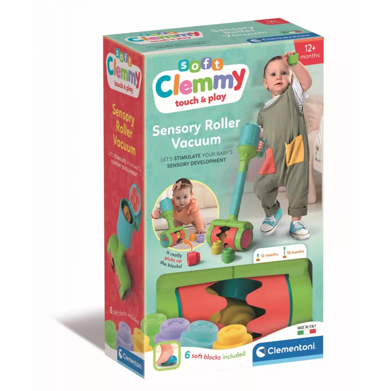 Clementoni Clemmy Minkštas dulkių siurblys, Statybinis rinkinys, 1 metai, 6 vnt., 110 g