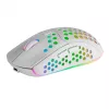 Mars Gaming MMW3W, belaidė žaidimų pelė, RGB Flow, itin lengva 79 g, 3200 DPI, balta