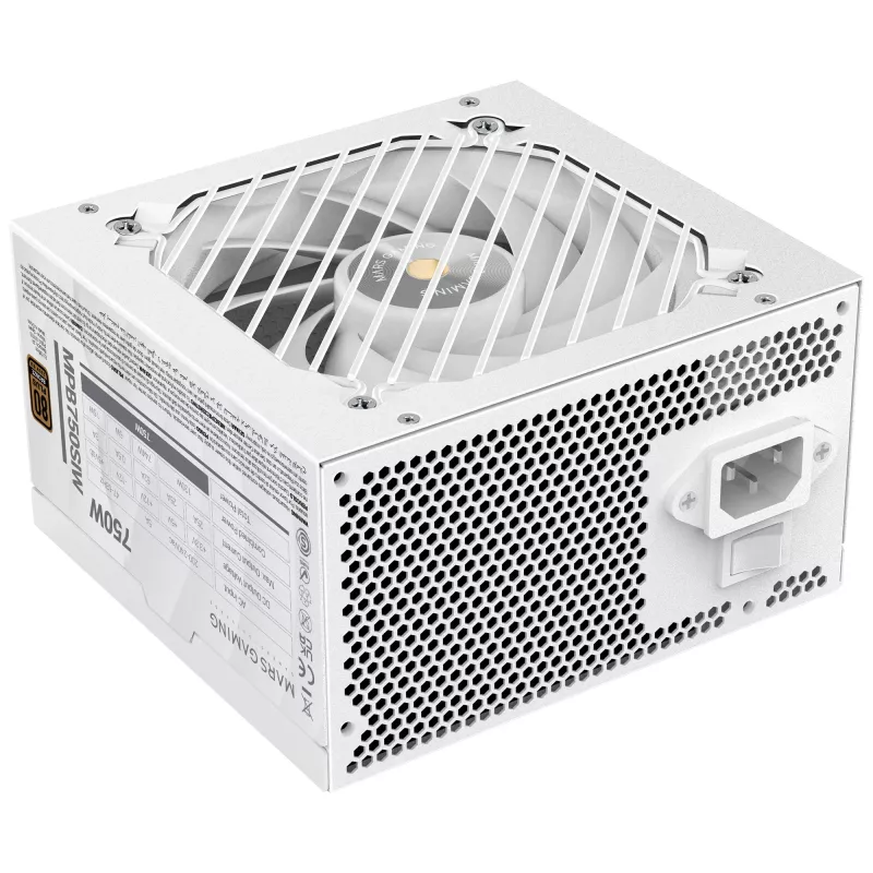 Mars Gaming MPB750SIW maitinimo blokas 750 W 24 kontaktų ATX ATX balta