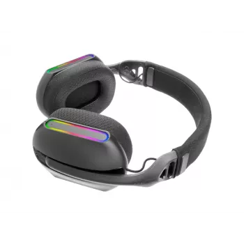 Mars Gaming MHW-PRO ausinės laidinės ir belaidės galvos juostos USB Type-C Bluetooth juodos
