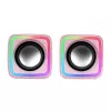 Mars Gaming MSCUBEP Pink Compact RGB Gaming Speakers 8W DSP Sound Processor